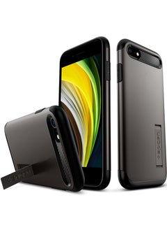 Spigen Slim Armor Case Cover for iPhone SE 3 (2022) / SE (2020) / iPhone 8 / iPhone 7 - Gunmetal  - Image 2