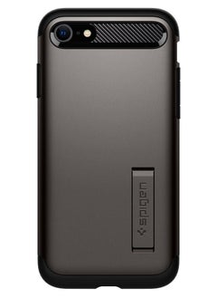 Spigen Slim Armor Case Cover for iPhone SE 3 (2022) / SE (2020) / iPhone 8 / iPhone 7 - Gunmetal  - Image 3