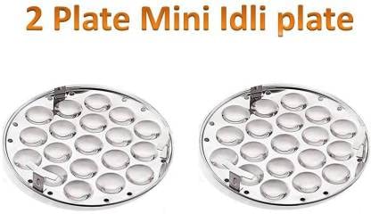 Bigbought AllinOne Stainless Steel Idli Cooker Kadai Steamer with Copper Bottom Big Size with 7 Plates 2Idli 2 Dhokla 1 Patra 2 Mini idli plate Induction Standard Idli Maker 7 Plates14 Idlis - Image 2
