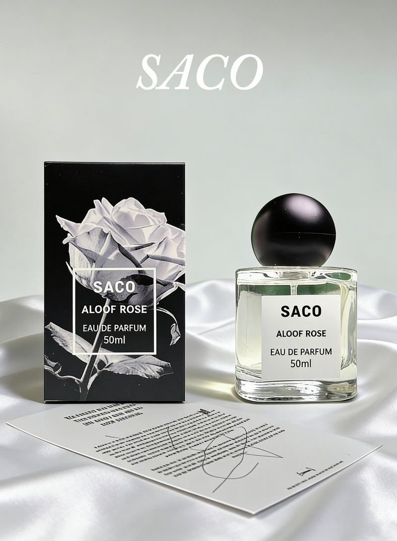 SACO/ALOOF ROSE EDP 50ml/Spicy Floral Noted/Gift Box Packaging, the Perfect aGift Choice. - Image 1