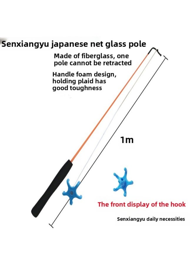 null - # Children's Fishing Rod For Activities To Catch Moon Cakes, Hooks, Zongzi Props, Mid-autumn Fishing, Radish Pulling Tools, Crabs And Lobsters-Color:1m Rod + Hook Floating Line Lead Pendant Color Random - Image 1