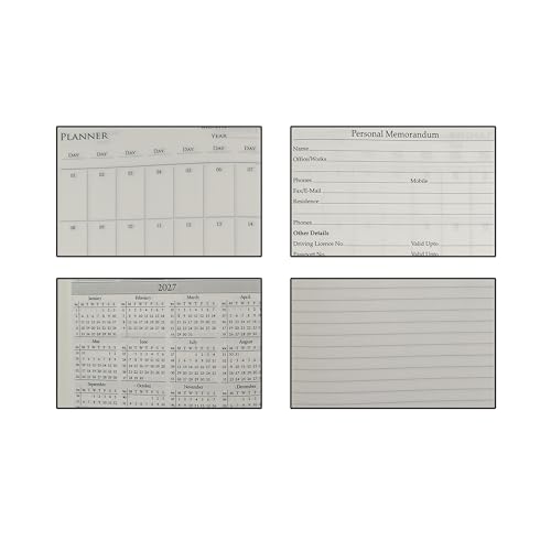 Cubic Premium A5 Hardbound Diary | PU Leather | Bright Orange Color | Elastic Closure | Built-in Ribbon Bookmark | Pen Holder | Ideal for Office, School & Personal Use - Image 4