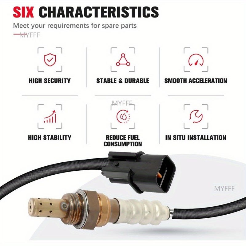 Universal Oxygen Upstream Downstream Oxygen Sensor 2 Bank 1 Compatible With Hyundai Santa Fe 2007 2009 Quantity 1 Set - Image 5