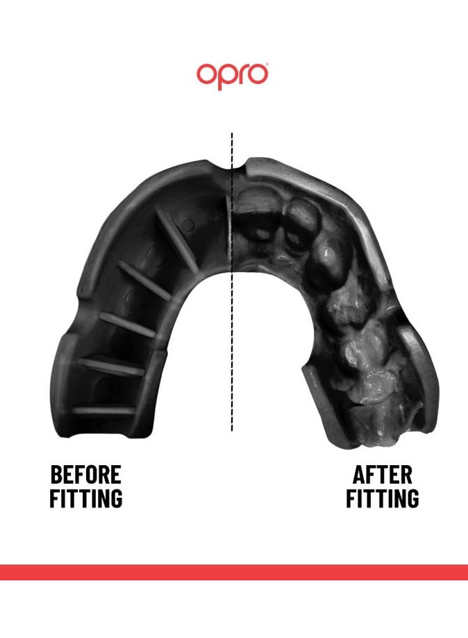 OPRO Self Fit Ufc Bronze Black Adult - Image 2