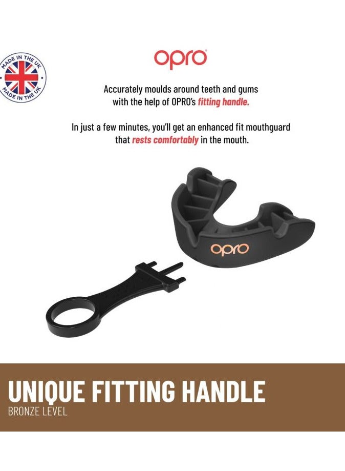 OPRO Self Fit Ufc Bronze Black Adult - Image 3