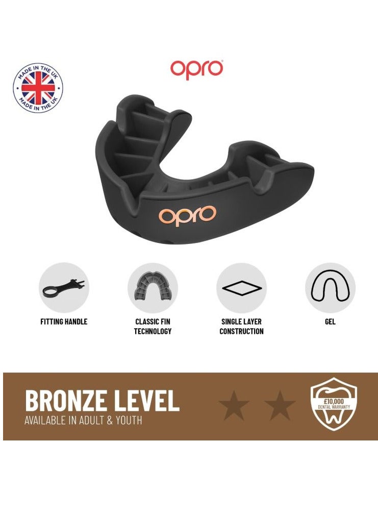 OPRO Self Fit Ufc Bronze Black Adult - Image 4