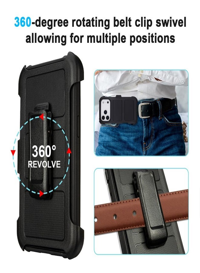 Saiboro for iPhone 17 Pro Max Case with Belt Clip Holster,for iPhone Pro Max 17 Case with Stand,Heavy Duty Rugged,2 Layers of Sturdy,Anti-Drop,for Protective Phone Cases 17 ProMax Black - Image 3