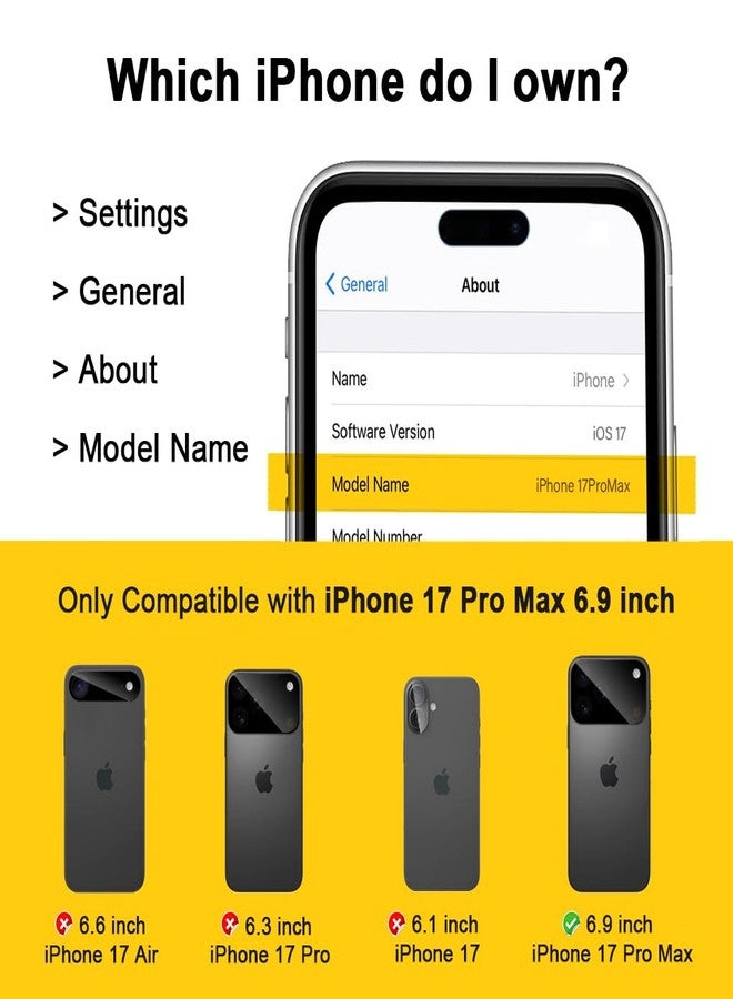 Saiboro for iPhone 17 Pro Max Case with Belt Clip Holster,for iPhone Pro Max 17 Case with Stand,Heavy Duty Rugged,2 Layers of Sturdy,Anti-Drop,for Protective Phone Cases 17 ProMax Black - Image 4