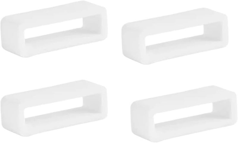 48pcs White 22mm Silicone Watch Band Retainer Loops For Men Sport Watches - Image 2