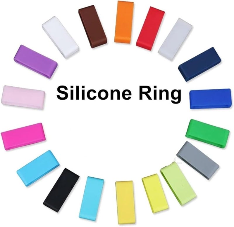 48pcs White 22mm Silicone Watch Band Retainer Loops For Men Sport Watches - Image 3