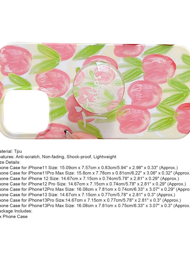 Mobile Phone Soft Case Fine Workmanship Decorate Waterproof Oil Painting Tulip Phone Cover 2