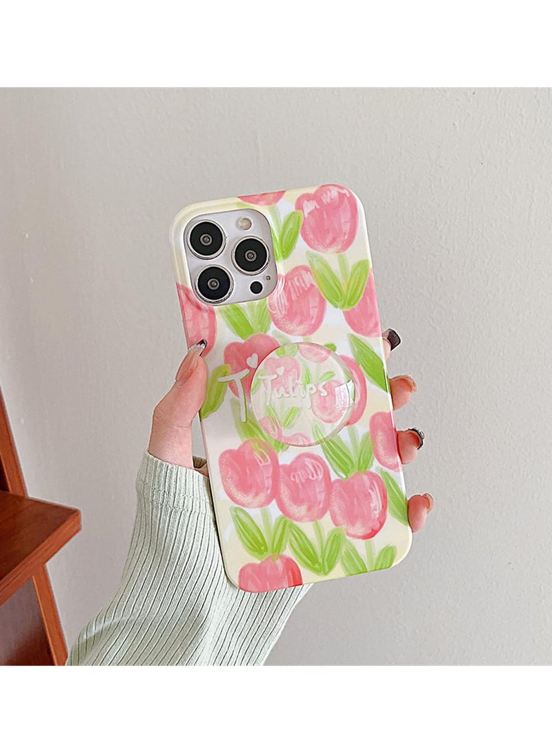 Mobile Phone Soft Case Fine Workmanship Decorate Waterproof Oil Painting Tulip Phone Cover 2