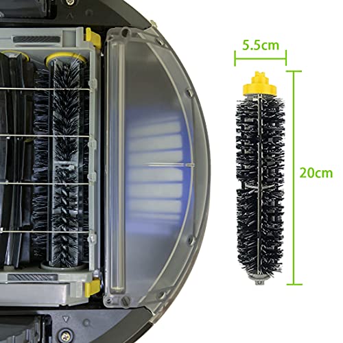 SENNII Accessories for iRobot Roomba 600 Series 675 677 692 671 694 691 614 615 635 676 670 645 655 690, 500 Series 595 585 564 552 Replacement Parts Include 3 Filter, 6 Side Brush, 1 Bristle Brush - Image 3