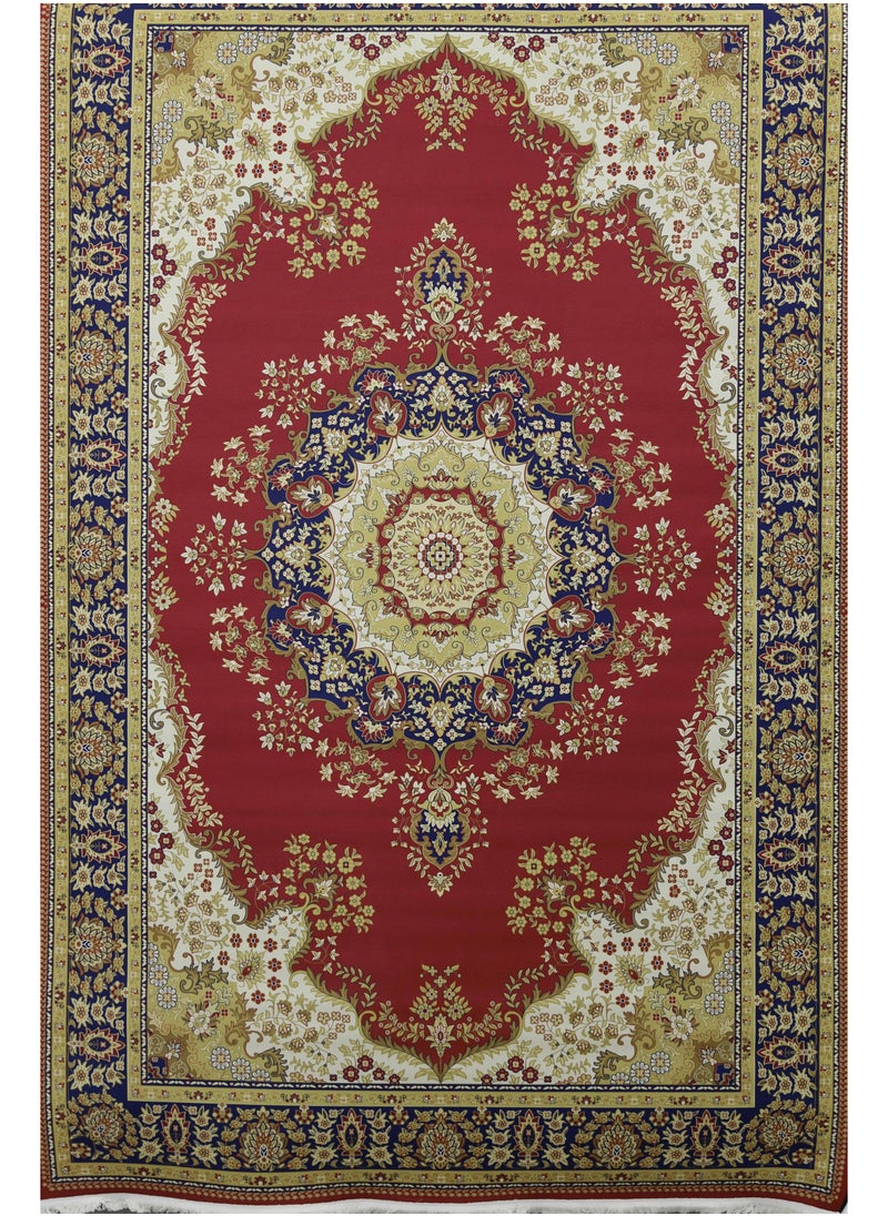 Alkaffary - Bashayer luxury carpet with a soft silky texture that gives you a feeling of warmth and comfort at all times, Red - Image 1