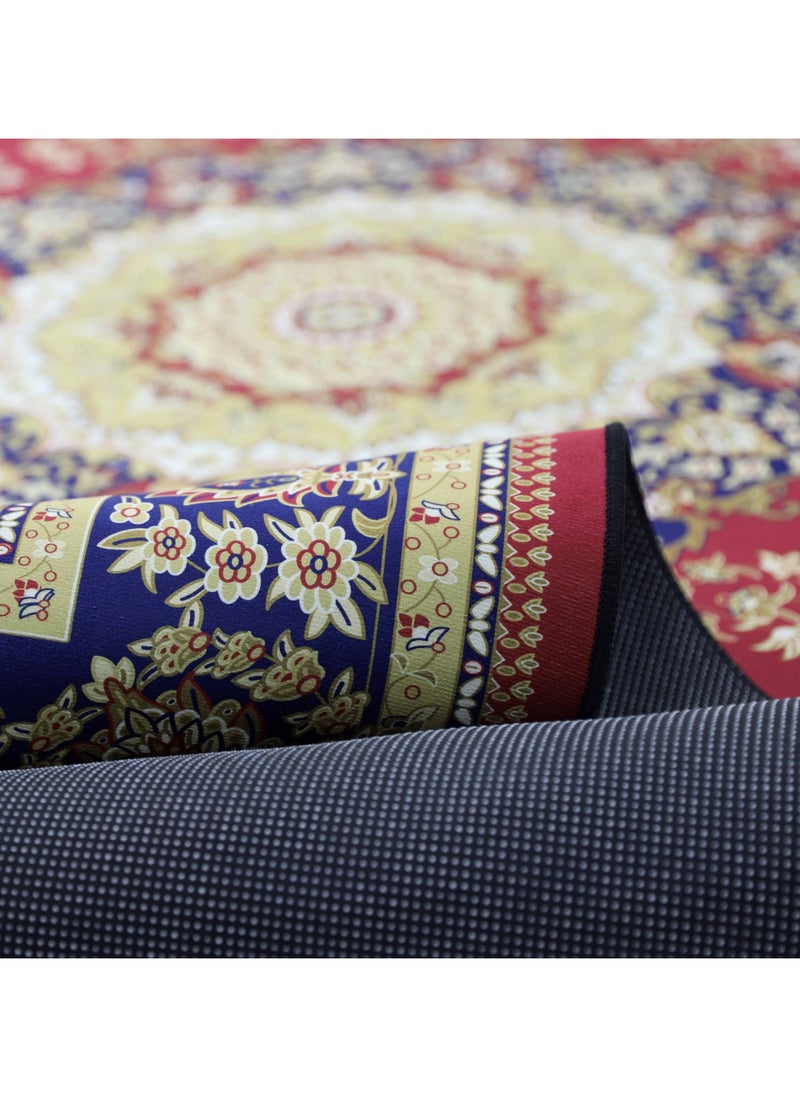 Alkaffary - Bashayer luxury carpet with a soft silky texture that gives you a feeling of warmth and comfort at all times, Red - Image 1