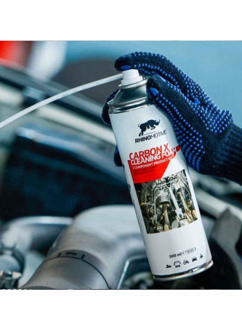 RHINOMOTIVE RHINOMOTIVE- Automotive Cleaning Accessory Foam Carbon X Cleaner Foam 2 Component Products K1 500ml - Image 5
