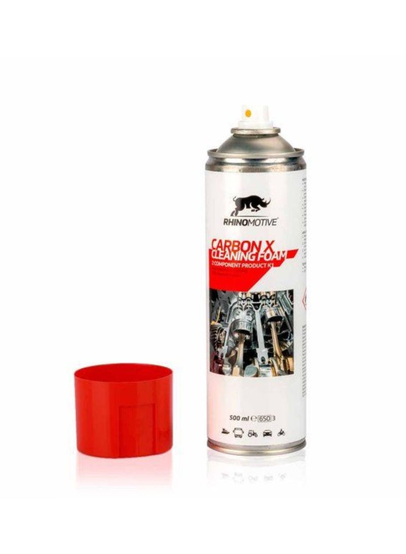 RHINOMOTIVE RHINOMOTIVE- Automotive Cleaning Accessory Foam Carbon X Cleaner Foam 2 Component Products K1 500ml - Image 1