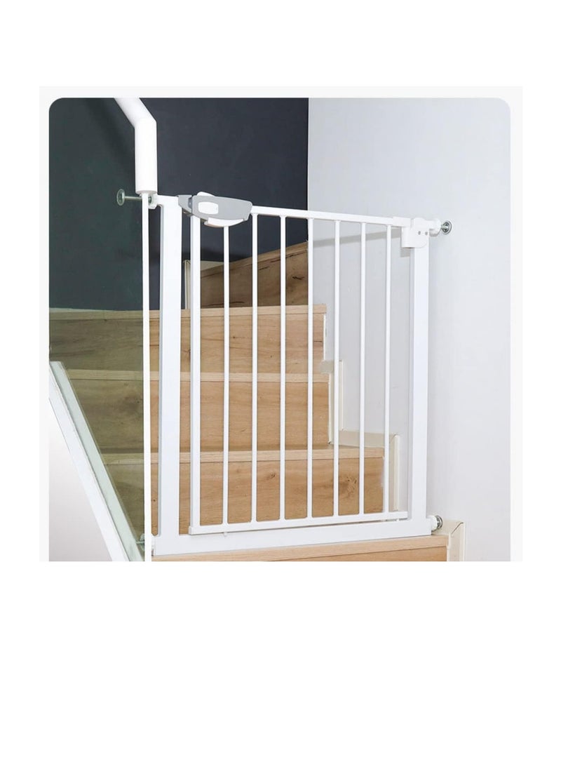 CityRiya-Long Auto Close Safety Baby Gate, Extra Wide Child Gate,Safety Gate for Doors and Stairs,Safety Door Fence, Stair Gate for Kids Toddlers, Doorway Stairway Guardrail, Kitchen Entrance Barrier for Pet Dog (gate,75-84cm)  - Image 1
