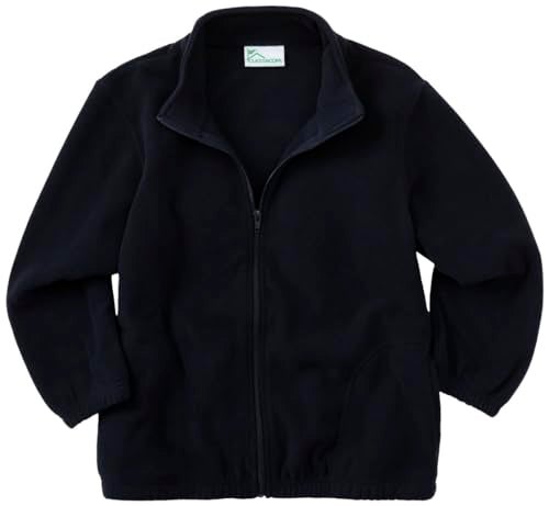 Classroom School Uniforms boys Youth Unisex Polar Fleece school uniform coats and jackets, Dark Navy, Medium US - Image 1