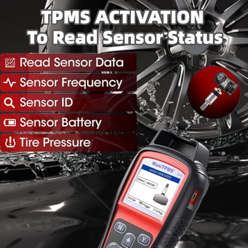 Autel Autel MaxiTPMS TS508WF TPMS Relearn Tool, Upgrade of TS508 / TS408 TPMS Tool, Activate/Relearn All Sensors, Program Autel Sensors, TPMS Reset/Diagnosis, Read/Clear TPMS Code, Free Lifetime Update - Image 5
