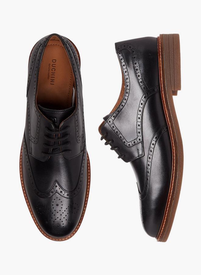 DUCHINI Men's Lace-Up Derby Shoes - Image 2