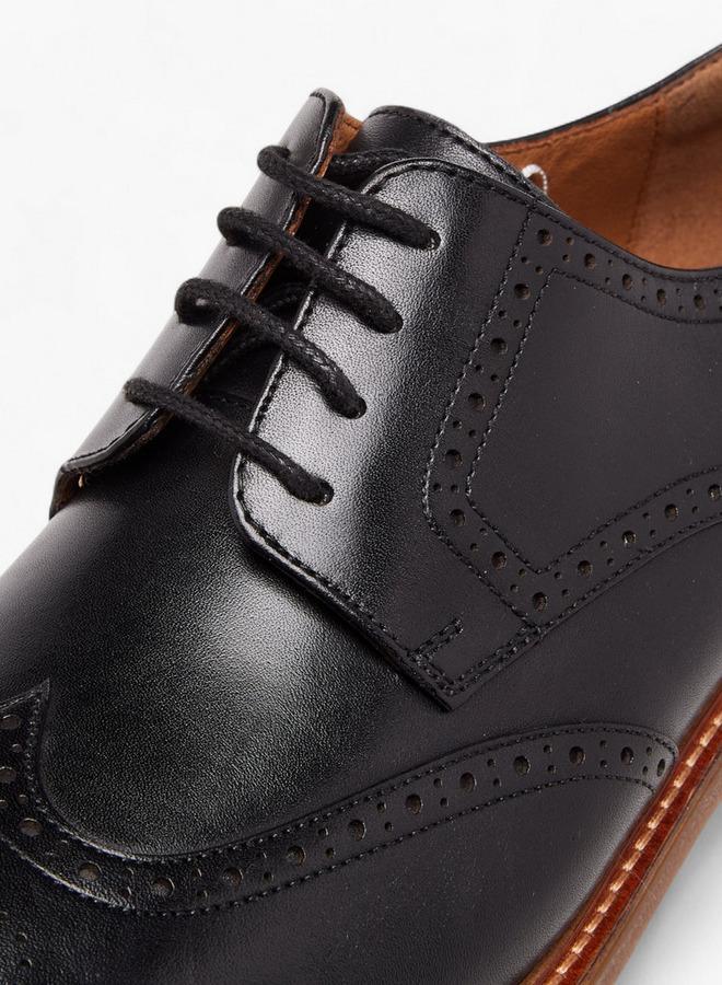 DUCHINI Men's Lace-Up Derby Shoes - Image 4