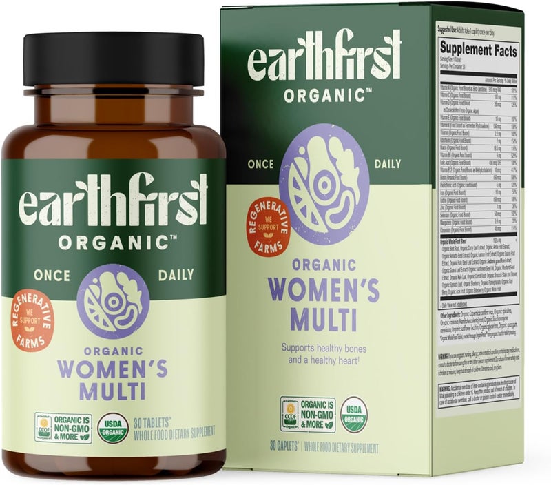 EarthFirst Organic Organic Women's Multi 30 Tablets for Women - Image 1