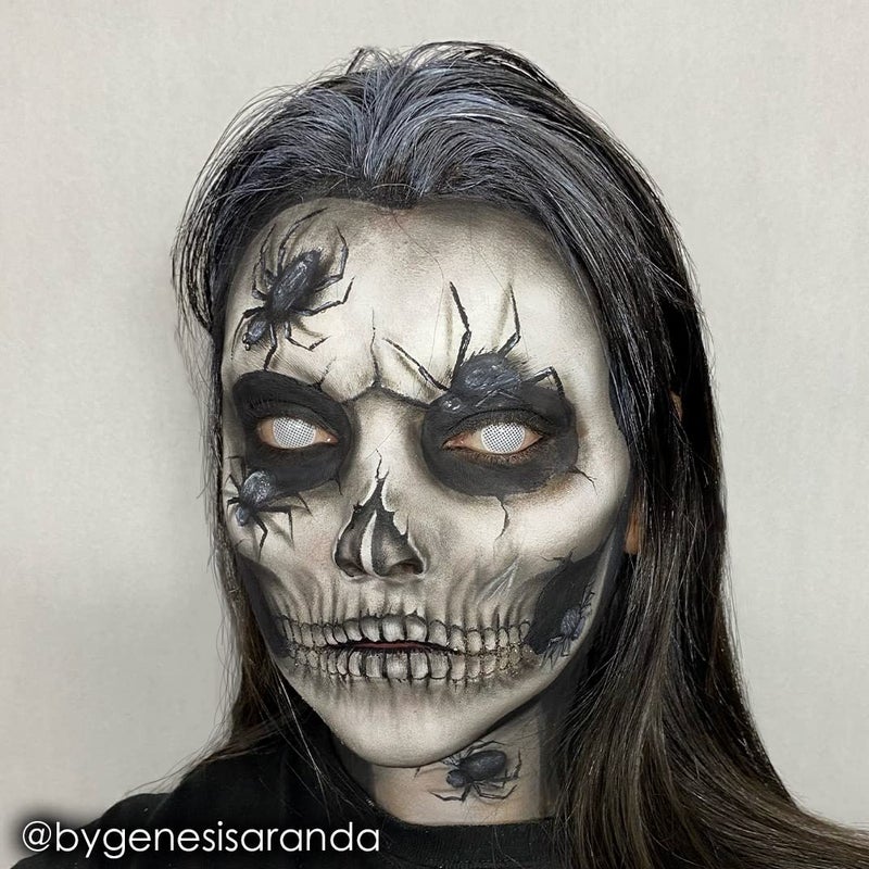 Mehron Makeup Fantasy F/X Water Based Face & Body Paint Black and White Face Paint Bundle - Image 2