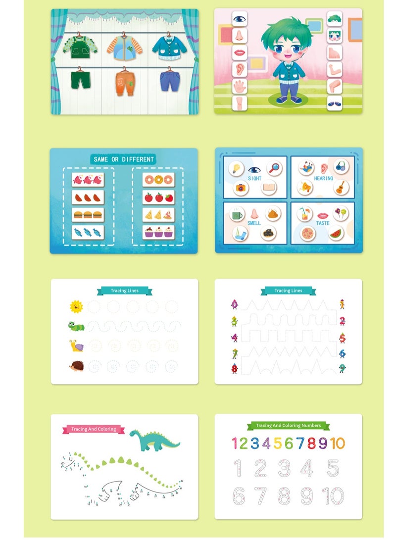 Busy Book with Life-themed Content, Preschool Learning Toy Book for Children, Early Education and Enlightenment Quiet Book - Image 3