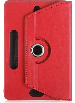 Asus MeMO Pad 8 Tablet Case Leather Stand Rotating Universal 8" Red