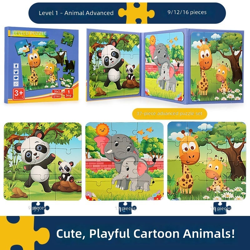 Cross-Border Magnetic Puzzle for Kids Aged 3-6 - Early Childhood Education Cartoon  Toy