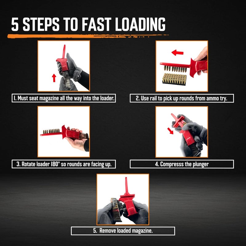 ETS Speed Loader for Glock Magazines 9mm 40 SW and More CAM Gen II - Image 2