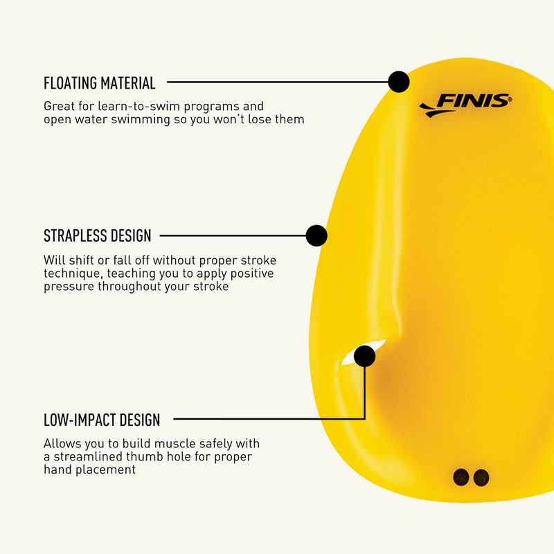 FINIS Agility Floating Swim Paddles - Strapless Design for Stroke Technique - Instant Feedback - Medium - Image 4