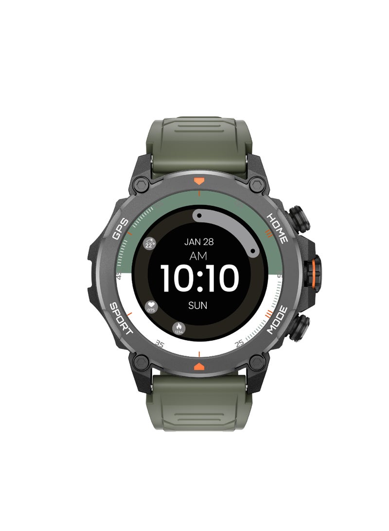 Seeken Gravity Xtrek Smart Watches for Men | Automatic Watch for Men with Built-in GPS | Bluetooth Smart Watch with AMOLED Display, 100+ Sports Modes | 5ATM Waterproof | Black - Image 1