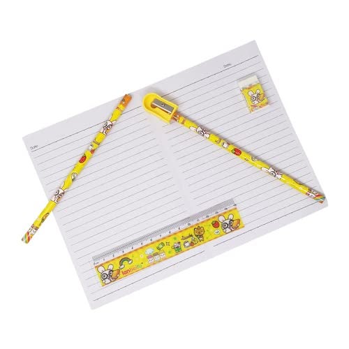 PARTEET Mix Stationery Gift Set In A Bag For Kids (Multi Color, Pack Of 6, Fabric, Modern, Multicolor) - Image 3