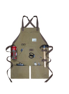 Excefore Tool Apron, Tool Belts for Men, Work Apron With Pockets, Woodworking Apron with Tool Pockets, Work Aprons Split Leg Canvas, Waterproof Adjustable Strap Apron, Shop Apron, Dark Green  - Image 1