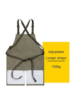 Excefore Tool Apron, Tool Belts for Men, Work Apron With Pockets, Woodworking Apron with Tool Pockets, Work Aprons Split Leg Canvas, Waterproof Adjustable Strap Apron, Shop Apron, Dark Green  - Image 3