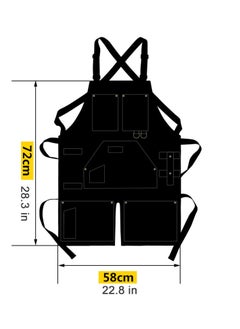Excefore Tool Apron, Tool Belts for Men, Work Apron With Pockets, Woodworking Apron with Tool Pockets, Work Aprons Split Leg Canvas, Waterproof Adjustable Strap Apron, Shop Apron, Dark Green  - Image 2