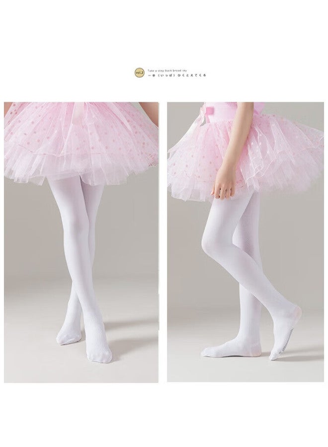 Yuzhaolin Children's Tights Girls Leggings Thin Dance Socks Students Dance Socks 1 Pair - Image 3