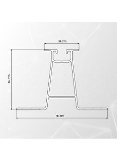 Matech Solar Panel Mounting Profile - Aluminum (60CM)  - Image 5