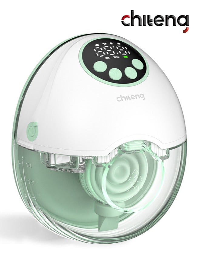 خذها مضخة ثدي كهربائية قابلة للارتداء مع بث صوتي، مضخة ثدي بدون استخدام اليدين، 4 أوضاع و12 مستوى، مضخة ثدي منخفضة الضوضاء مع شاشة LED ذكية - Image 1