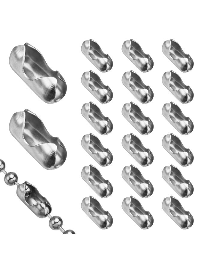 SUNSAR 20 Pcs Stainless Steel Roller Blind Ball Chain Cord Connector Clips for Blind Pull Cord，Necklaces Bracelets DIY Jewelry Accessories - Image 1