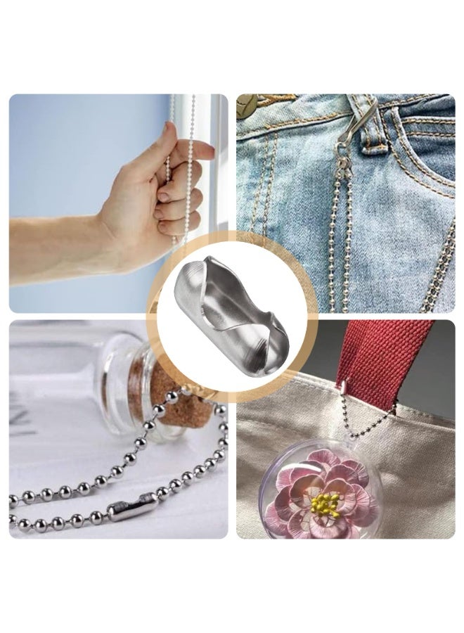 SUNSAR 20 Pcs Stainless Steel Roller Blind Ball Chain Cord Connector Clips for Blind Pull Cord，Necklaces Bracelets DIY Jewelry Accessories - Image 5