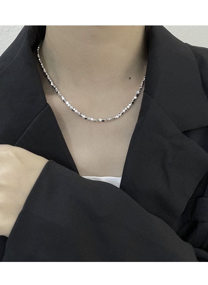 NIBEMINENT S925 sterling silver necklace INS style clavicle chain  - Image 3