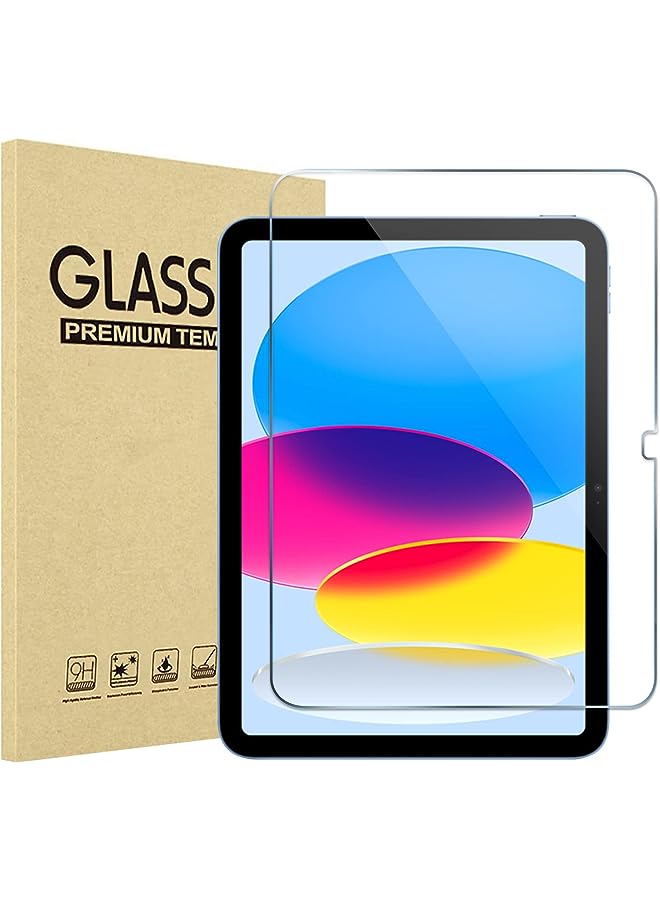 Procases عبوة واحدة من واقي الشاشة لجهاز iPad 10.9 الجيل العاشر 2022 A2696/A2757/A2777، واقي شاشة من الزجاج المقوى لجهاز iPad 10th Gen 10.9" إصدار 2022 - شفاف - Image 1