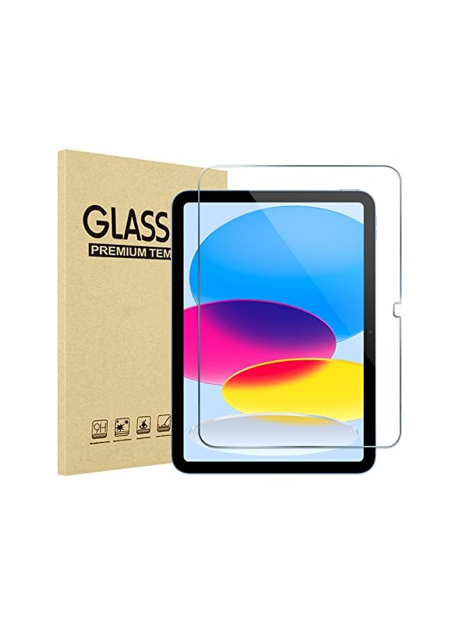 Procases عبوة واحدة من واقي الشاشة لجهاز iPad 10.9 الجيل العاشر 2022 A2696/A2757/A2777، واقي شاشة من الزجاج المقوى لجهاز iPad 10th Gen 10.9" إصدار 2022 - شفاف - Image 2