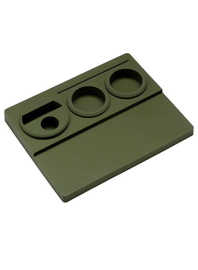Normcore Espresso Tamping Mat, Silicone Tamper Mat, Espresso Accessories Tool for Baristas, Food Grade Non-Slip Silicone, 9.5 Inch x 7.5 Inch, Dark Green - Image 2