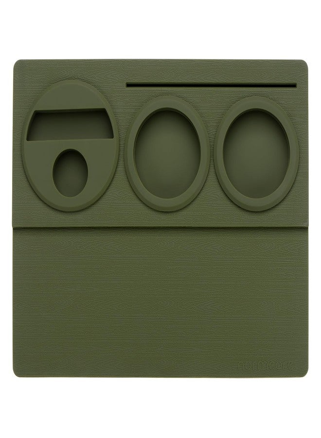 Normcore Espresso Tamping Mat, Silicone Tamper Mat, Espresso Accessories Tool for Baristas, Food Grade Non-Slip Silicone, 9.5 Inch x 7.5 Inch, Dark Green - Image 1