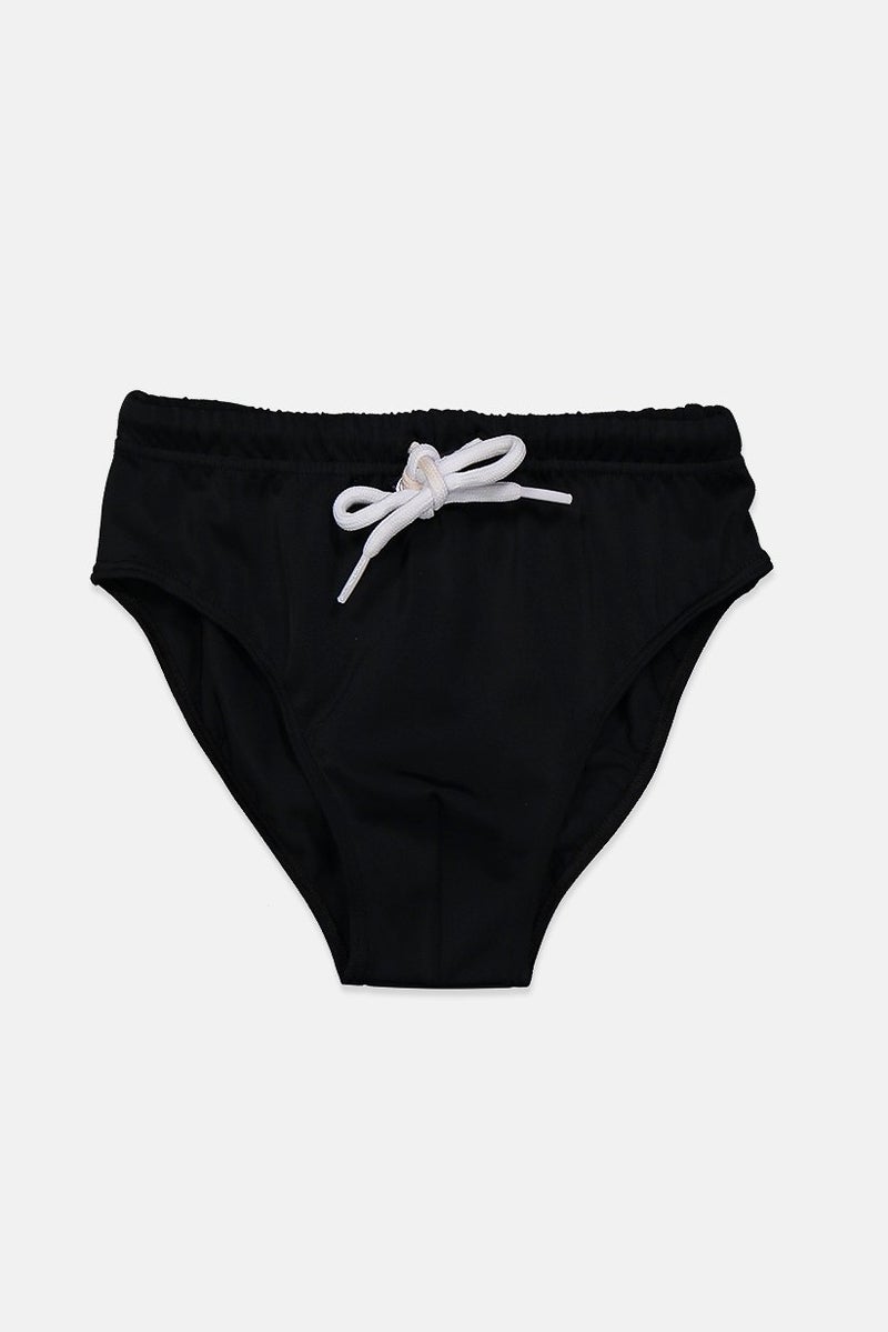 Pyrex Kids Kids Boys Drawstring Brief Swimwear, Black - Image 1
