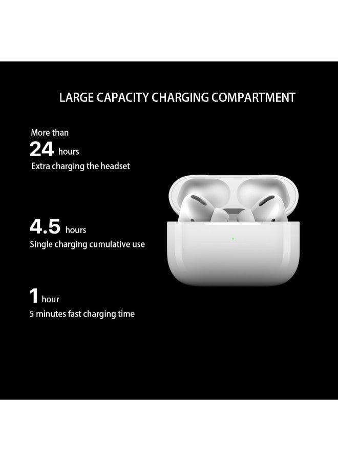 TWS Bluetooth Intelligent Sensor Touching In-Ear Headphones With Charging Box White - Image 3